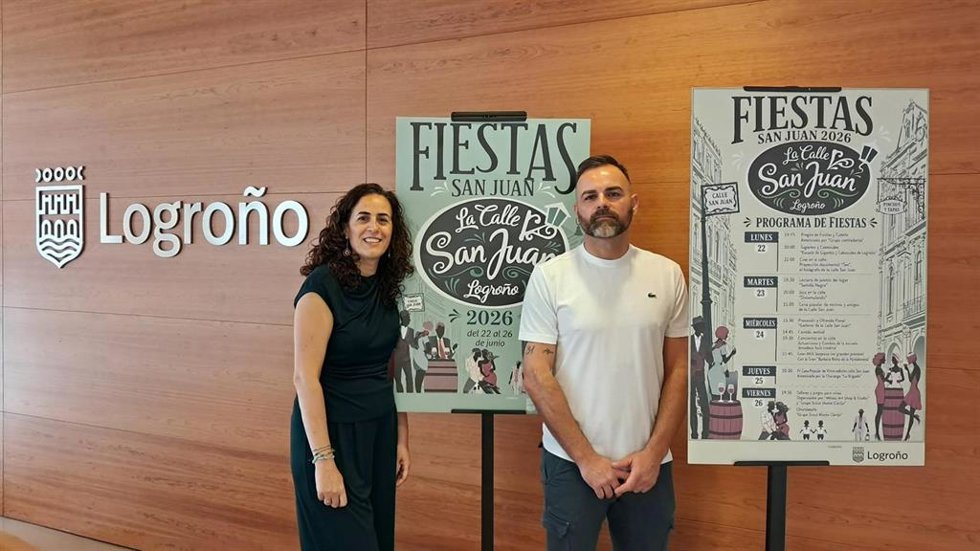 Música, poesía, vino, folclore y tradición para honrar a San Juan en esta calle emblemática de Logroño