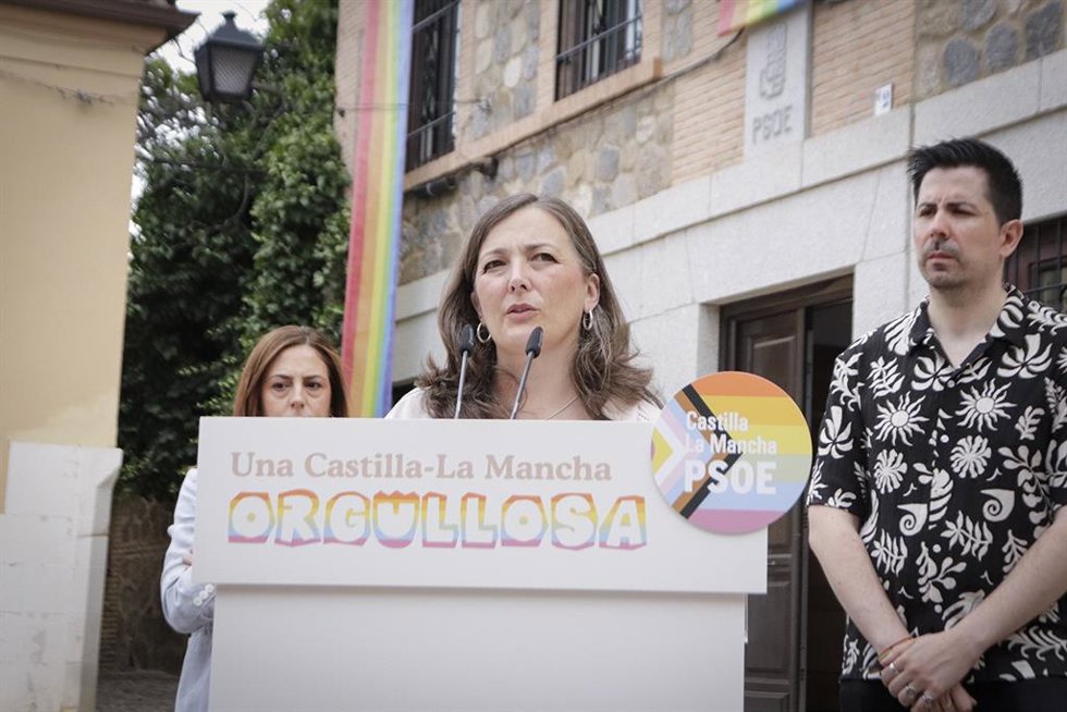 PSOE C-LM presenta su campaña del Orgullo LGTBI bajo el título 'Una Castilla-La Mancha Orgullosa'.