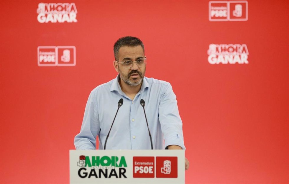 El portavoz del PSOE de Extremadura, Manuel José González Andrade, en una imagen de archivo