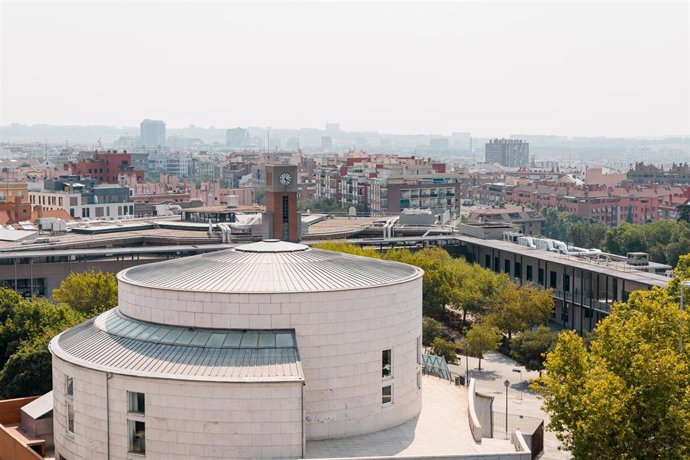 Archivo - Vista desde arriba de la Biblioteca Pedro Salinas, a 20 de agosto de 2025, en Madrid (España). 