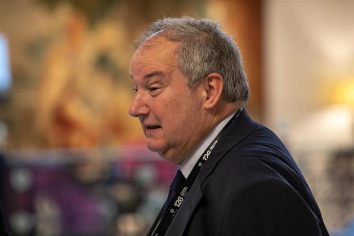 El ministro de Industria y Turismo, Jordi Hereu, durante una rueda de prensa, en el Hotel Eurostars Palacio Buenavista, a 10 de junio de 2026, en Toledo, Castilla-La Mancha (España). La rueda de prensa tiene lugar con motivo del Consejo Ejecutivo de ONU T