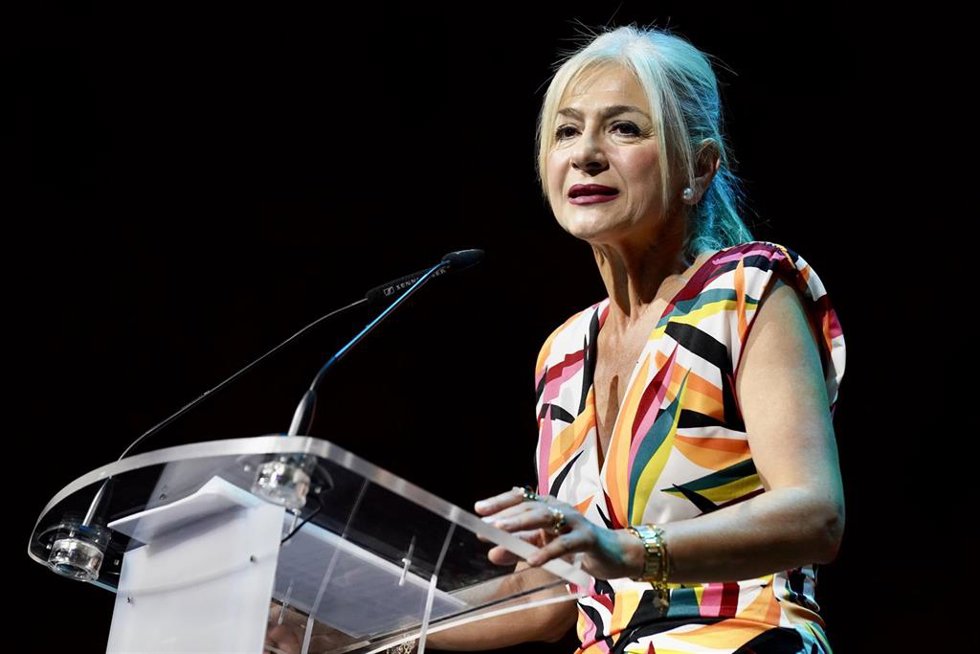 La consejera de Cultura y Deporte en funciones, Patricia del Pozo, interviene en el acto inaugural de CM Málaga, Culture & Museums International Tech Forum. A 22 de junio de 2026 en Málaga (Andalucía, España).