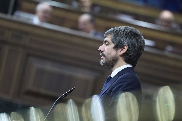 El ministro de Cultura, Ernest Urtasun, durante una sesión plenaria, en el Congreso de los Diputados, a 18 de junio de 2026, en Madrid (España). El pleno del Congreso aborda hoy la convalidación de dos decretos-ley: uno que declara diversos eventos cultur