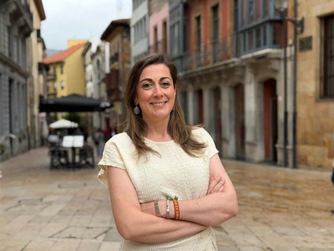 Archivo - La portavoz de Vox en Oviedo, Sonsoles Peralta.
