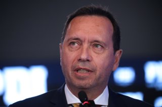 Santiago 17 de abril 2025. El Ministro de Seguridad Publica, el Director General de la PDI, y el Fiscal Nacional, dan a conocer dos importantes resultados operativos ocurridos en las ultimas horas concretados por la Bipe Antisecuestros Metropolitana en