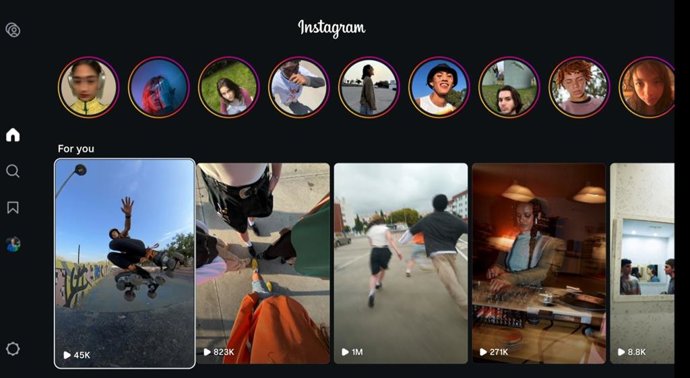 Archivo - Aplicación Instagram para TV