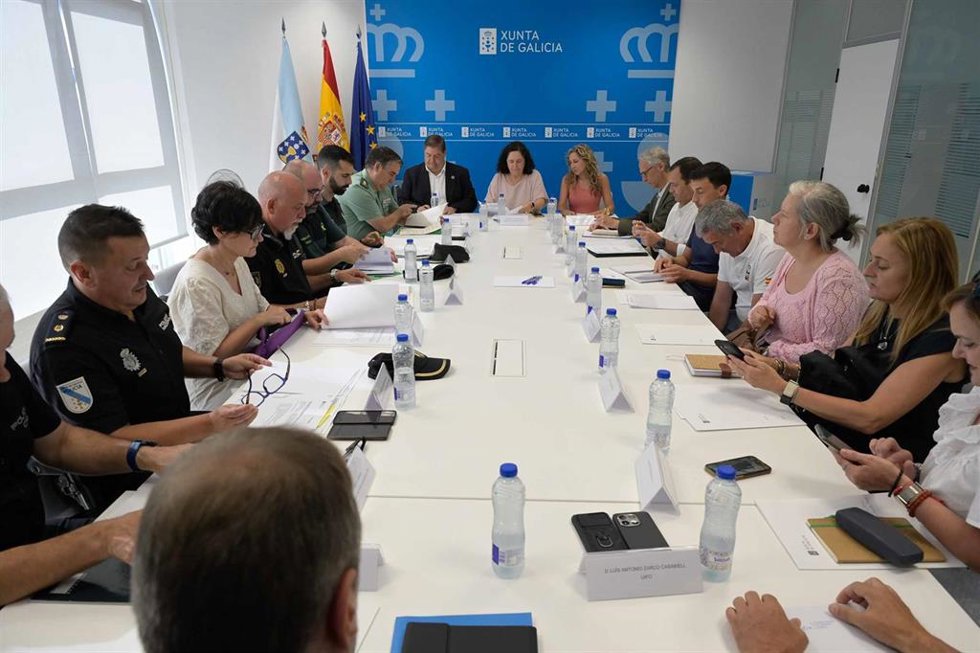 Xunta y representantes de otros organismos abordan la lucha contra los incendios