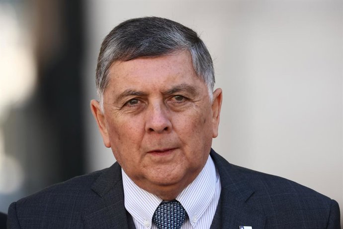 Santiago 22 de junio 2026. El Biministro del Interior y la Secretaria General de Gobierno, Claudio Alvarado; junto al Ministro del Trabajo, Tomas Rau; realizan punto de prensa luego del quinto Consejo de Gabinete en La Moneda Dragomir Yankovic/Aton Chile