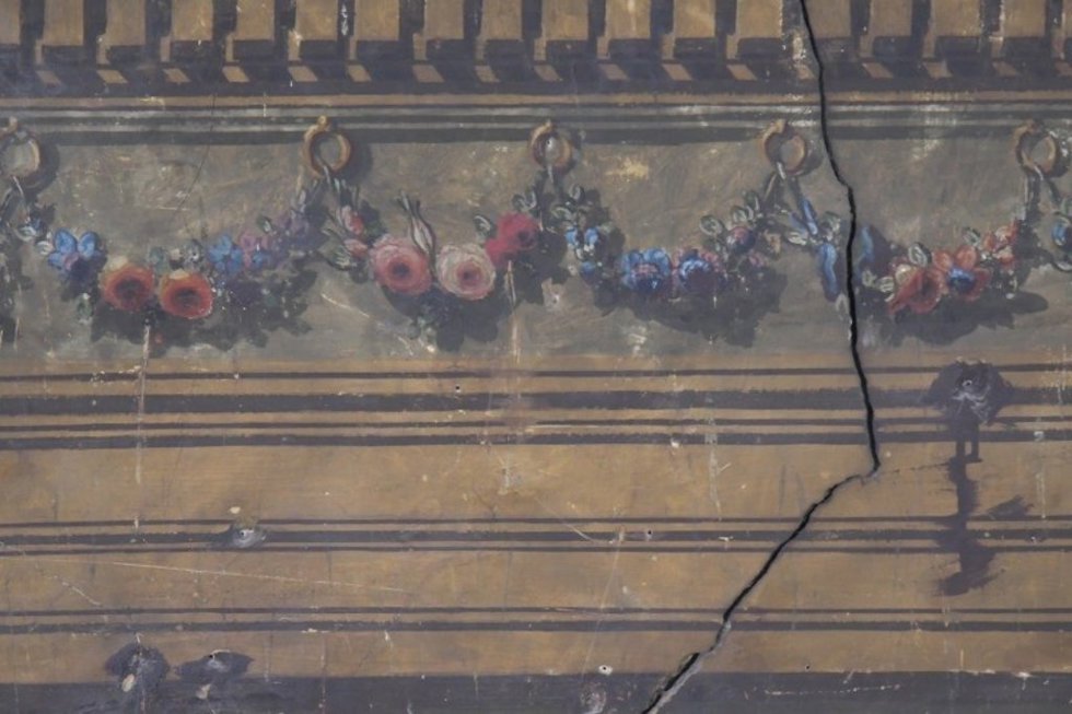 El trampantojo de la Parroquia Santiago Apóstol de Isso realizado por Paolo Sístori.