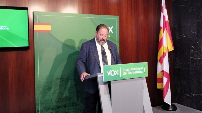 El regidor de Vox a l'Ajuntament de Barcelona Liberto Senderos 