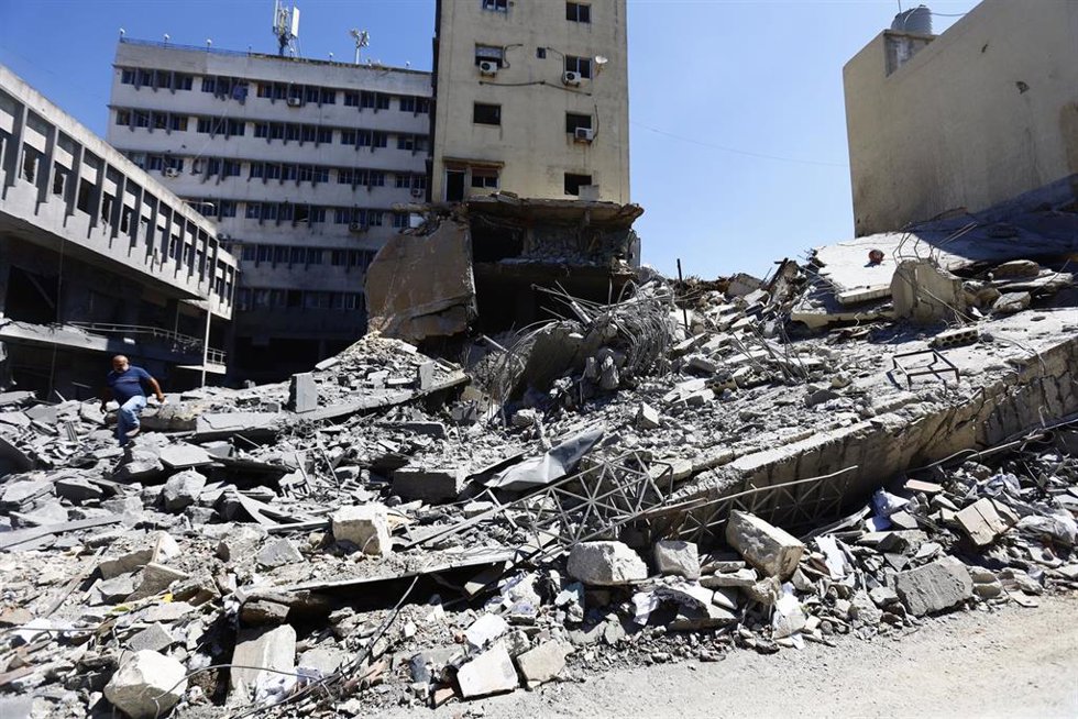 Daños materiales en Nabatiye, en el sur de Líbano, a causa de los ataques del Ejército de Israel (archivo)