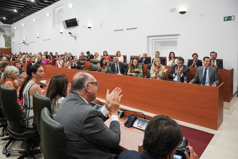 El pleno del Parlamento andaluz celebra su Sesión constitutiva de la XIII Legislatura. A 11 de junio de 2026 en Sevilla (Foto de archivo).