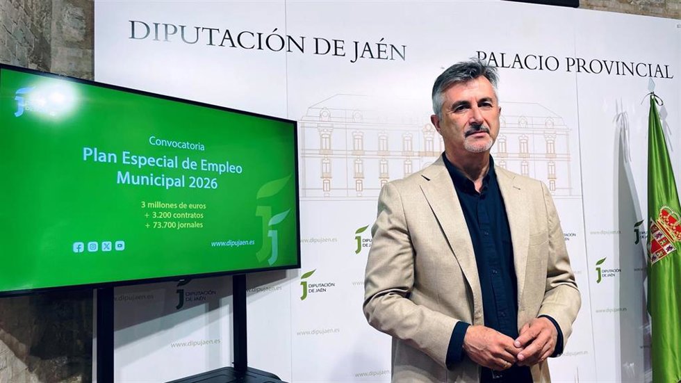 José Luis Agea presenta el Plan Especial de Empleo Municipal de la Diputación 2026-2027.