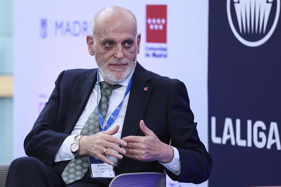 Archivo - El presidente de LaLiga, Javier Tebas, en el ISDE Sports Convention de 2026.