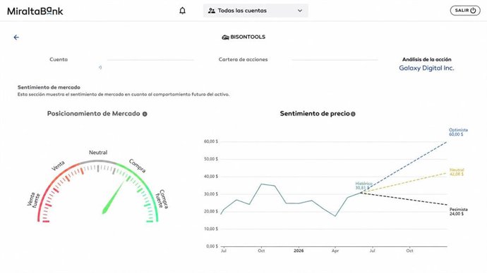 La nueva aplicación web de Miraltabank, BisonTools.