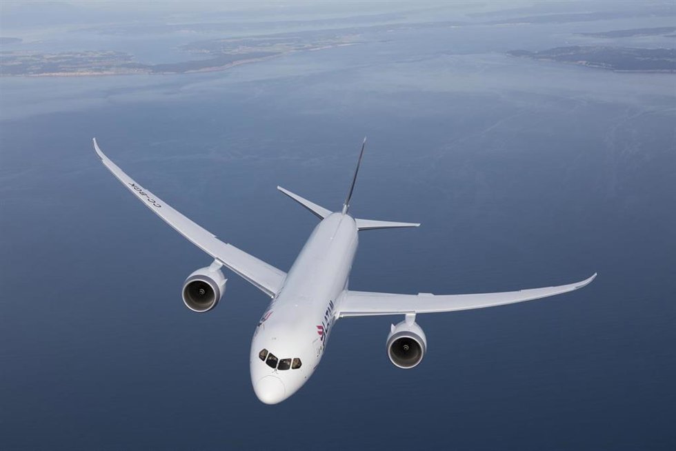 Vuelo chárter de Latam Airlines que funciona con Combustible Sostenible de Aviación (SAF).
