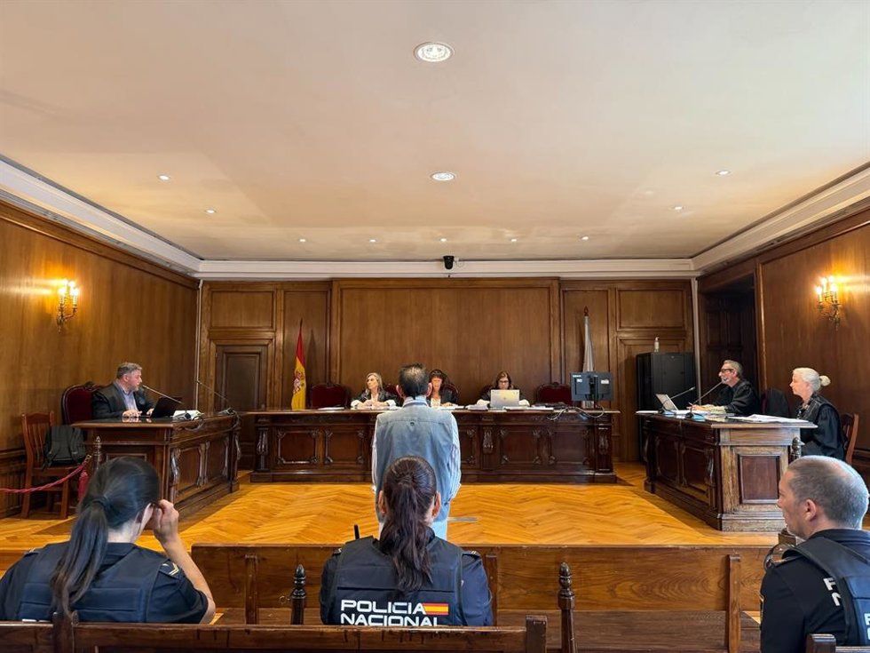 Imagen del acusado durante el juicio de este martes.