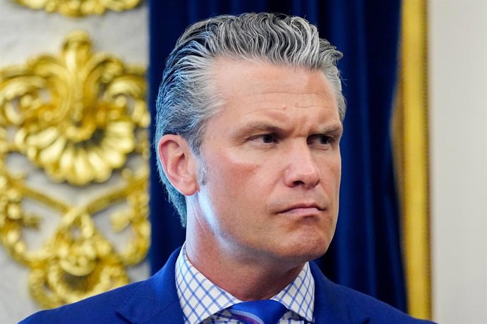O secretário de Defesa dos EUA, Pete Heghseth.
