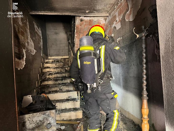 Vivienda incendiada