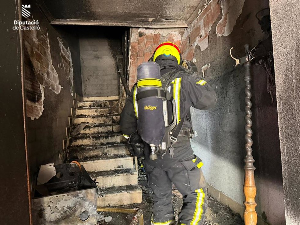 Vivienda incendiada