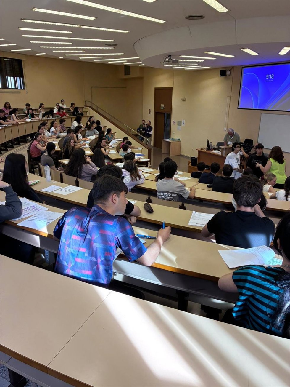 Alumnos en un aula