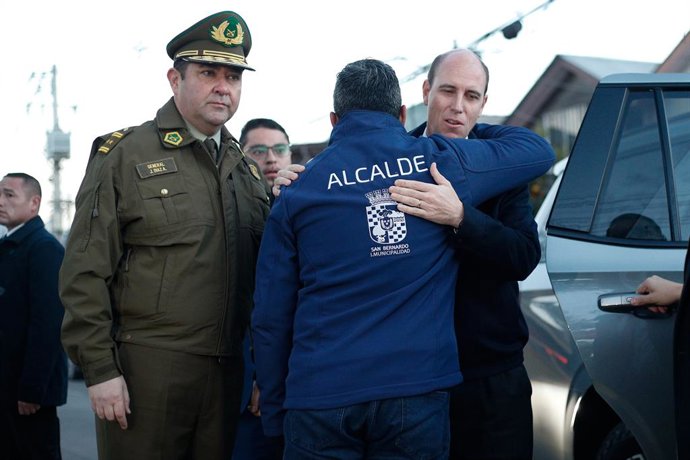 Santiago, 23 de junio de 2026.  Ministro de Seguridad Martin Arrau llega al sitio del suceso  Menor de 12 anos fallece tras encerrona sufrida a su familia en sector Catemito en San Bernardo, al ser arrastrado varios kilomentros luego de intentar escapar