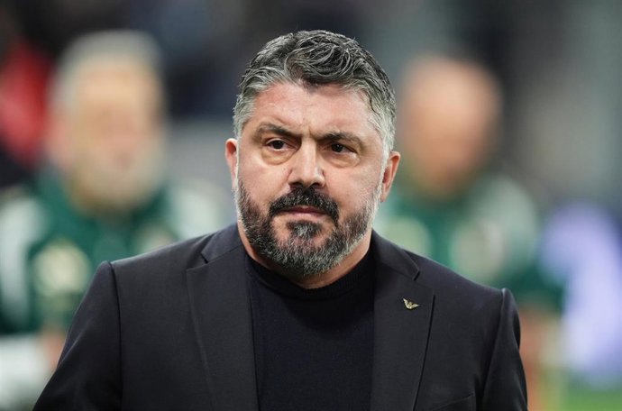 Archivo - El exseleccionador italiano Gennaro Gattuso, durante el partido Italia-Irlanda del Norte en la fase de clasificación al Mundial 2026.
