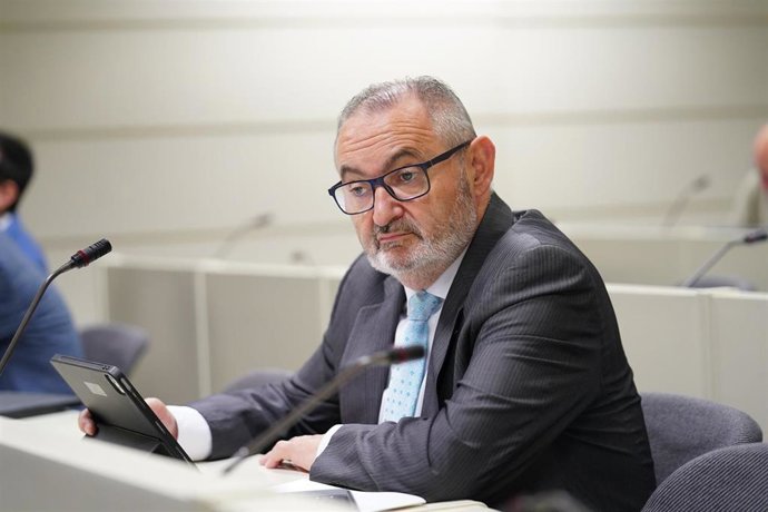 Balseiro durante su intervención en el Senado.