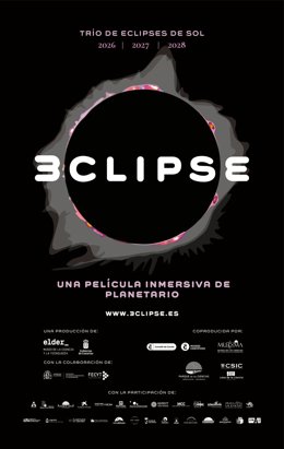 Cartel promocional de '3CLIPSE. Una película inmersiva de planetario'.
