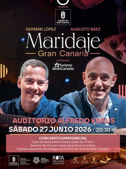 Cartel del concierto Maridaje Gran Canaria