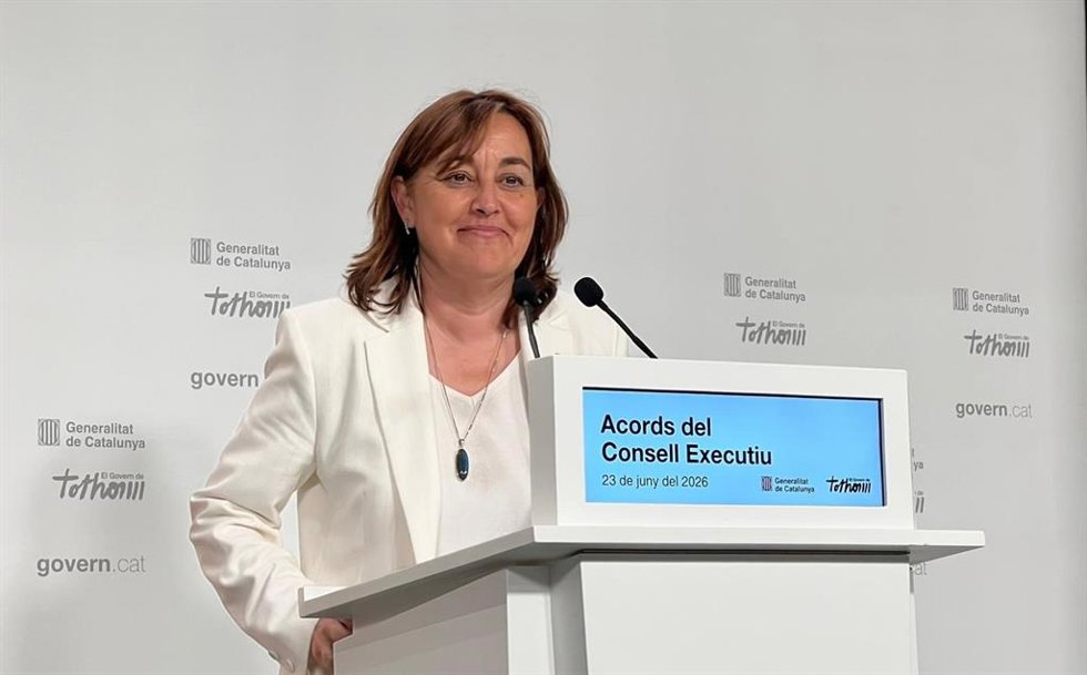 La consellera Sílvia Paneque en rueda de prensa tras el Consell Executiu
