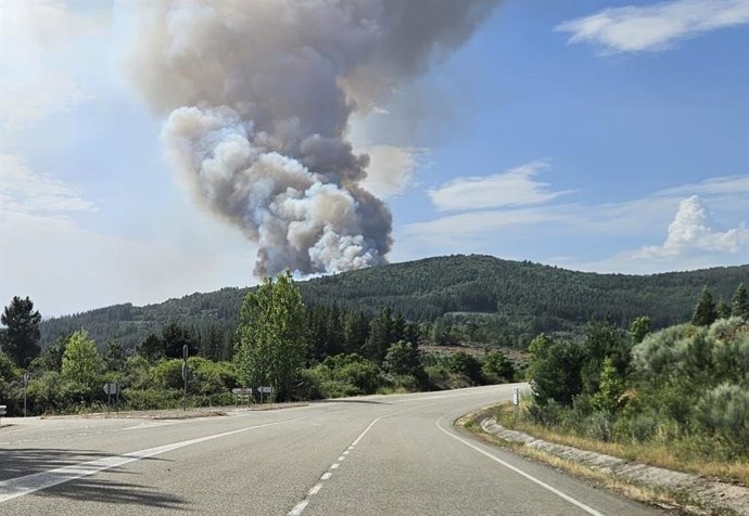 Incendio de San Vicente (León).