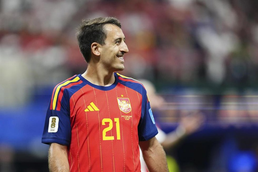 El delantero español Mikel Oyarzabal en el partido contra Arabia Saudí en el Mundial 2026