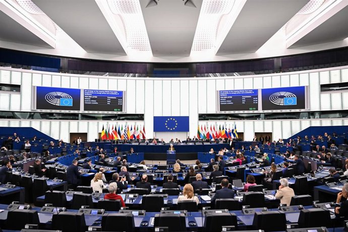 Archivo - Pleno del Parlamento Europeo en Estrasburgo (Francia)