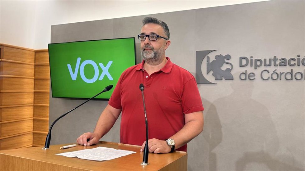 El portavoz de Vox en la Diputación de Córdoba, Rafael Saco.
