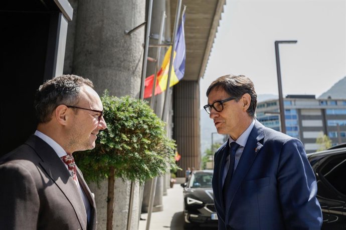 Espot i Illa durant la visita del president català a Andorra al juny de 2025