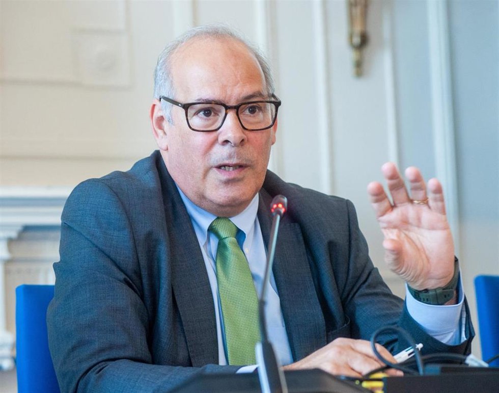 Mario Ruíz-Tagle, consejero delegado de Iberdrola España, durante su intervención en el curso de economía organizado por la APIE en la Universidad Menéndez Pelayo de Santander, a 23 de junio de 2026.