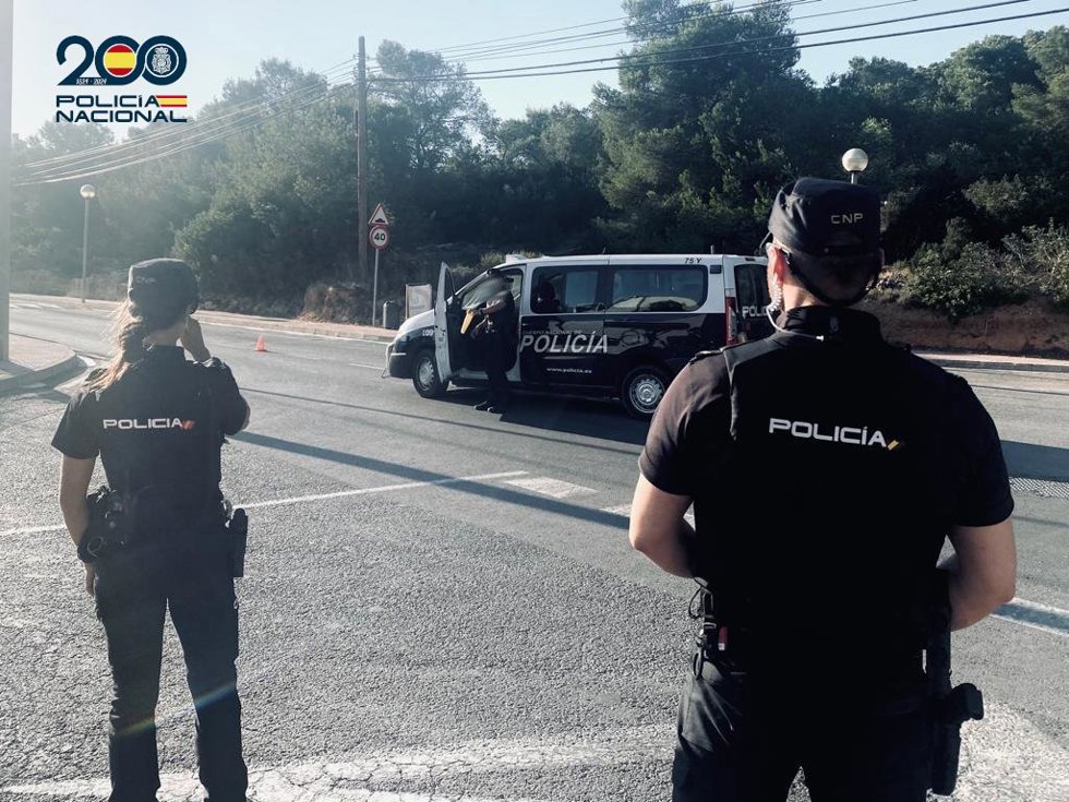 Agentes de la Policía Nacional en un operativo.