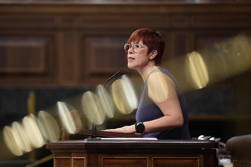 La diputada de Compromís Águeda Micó interviene durante una sesión plenaria, en el Congreso de los Diputados, a 23 de junio de 2026, en Madrid (España). 