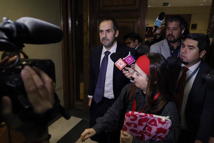 Valparaiso, 23 de junio 2026 Punto de prensa del exministro de Hacienda Nicolas Grau tras la Acusacion Constitucional en su contra en la Camara de Diputados Sebastian Cisternas/Aton Chile