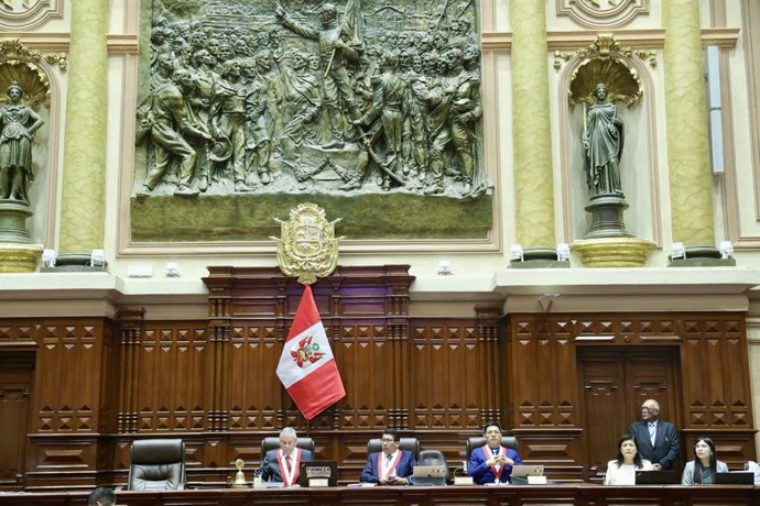Archivo - Perú.- Congreso rinde homenaje a Universidad Nacional Mayor de San Marcos por 475 aniversario