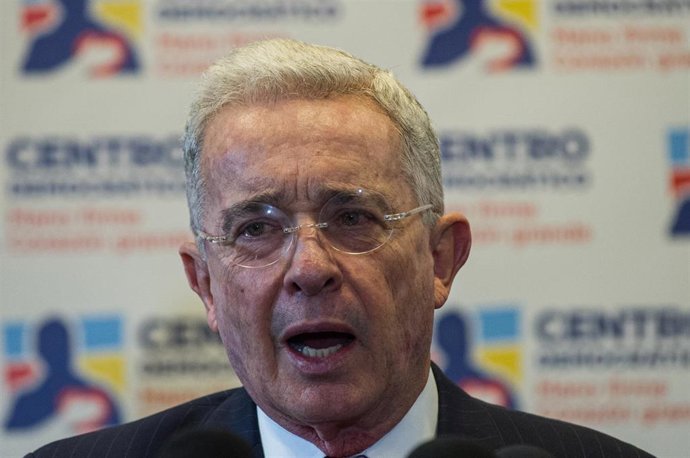 Archivo - El expresidente colombiano y presidente de Centro Democrático, Álvaro Uribe