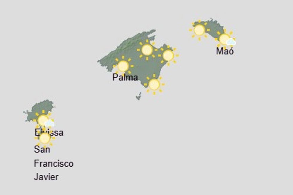 Predicción Meteorológica Para Hoy, Miércoles 24 De Junio, En Baleares: Temperaturas Altas Y Cielos Despejados