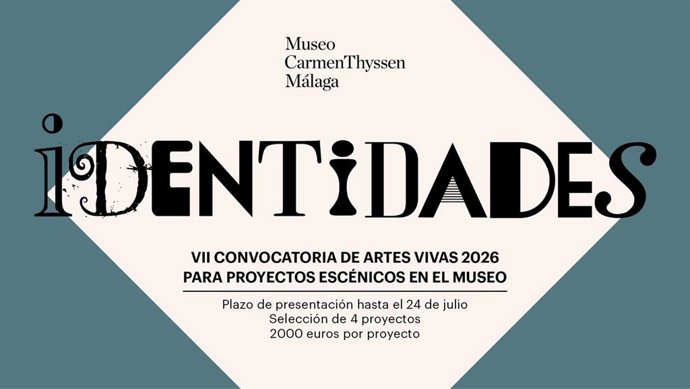 Cartel de la séptima edición de la convocatoria de artes vivas para proyectos escénicos en espacios no convencionales