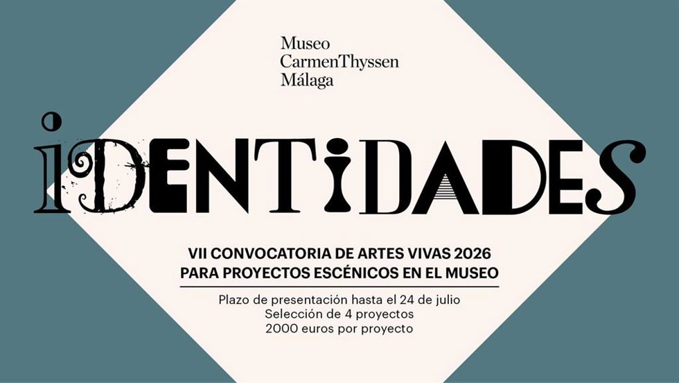 Cartel de la séptima edición de la convocatoria de artes vivas para proyectos escénicos en espacios no convencionales