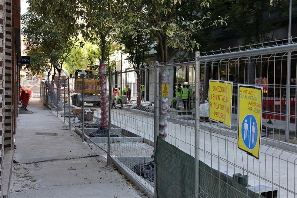 Obras en el Paseo de Sarasate y calles aledañas.