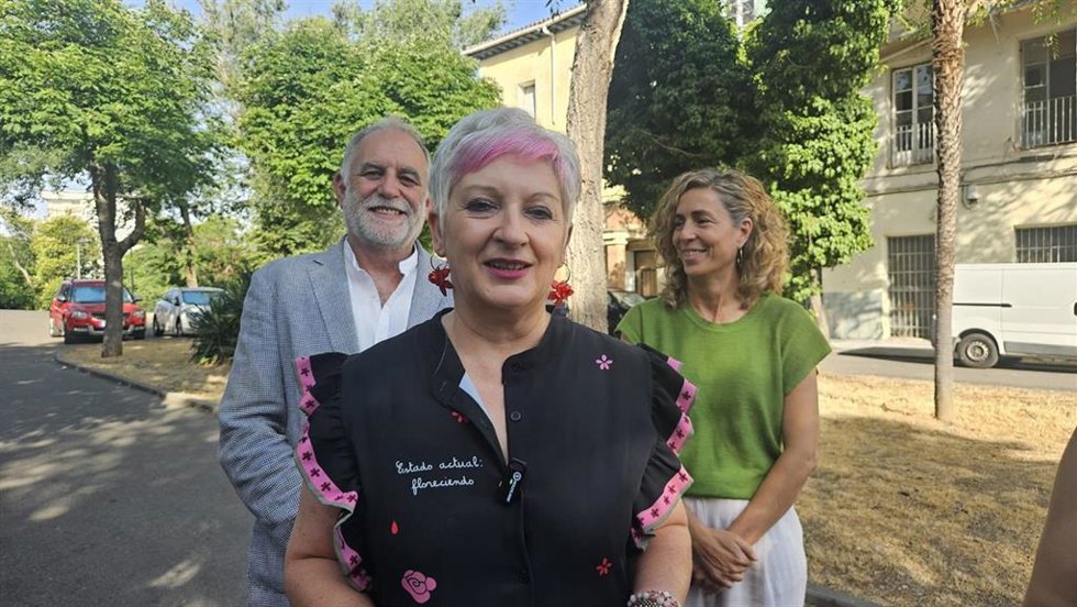 La delegada de la Junta en Guadalajara, Rosa María García, en rueda de prensa.