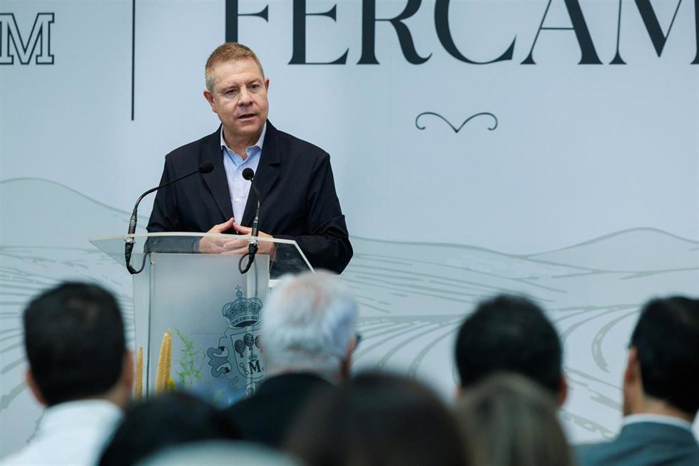 El presidente regional, Emiliano García-Page, inaugura, en Manzanares (Ciudad Real), la 64ª Feria Nacional del Campo (Fercam).