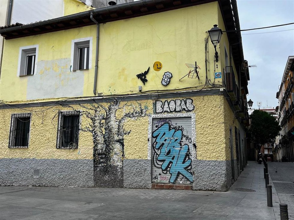 Edificio del antiguo restaurante Baobab, en Lavapiés