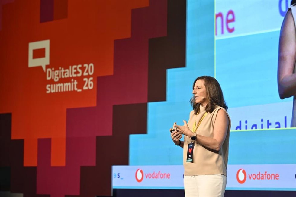 La directora de Tecnología y Operaciones de Vodafone, Julia Velasco, en 'DigitalES Summit', que se celebra este miércoles y jueves en Madrid